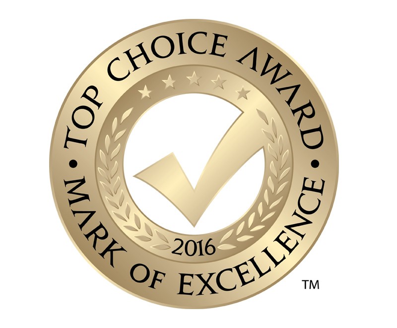 Top Roofing of 2016 in Greater Toronto Area! Top Choice Award winner.